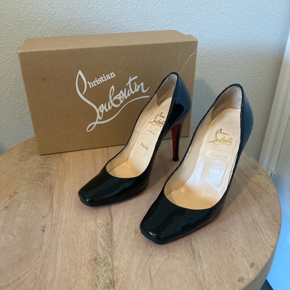 Christian Louboutin (Paris) high heels. Size 37 in Europe. Size 6.5 in US.